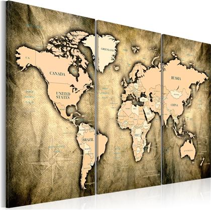 ΠΙΝΑΚΑΣ - WORLD MAP: THE SANDS OF TIME 90X60 POLIHOME από το POLIHOME