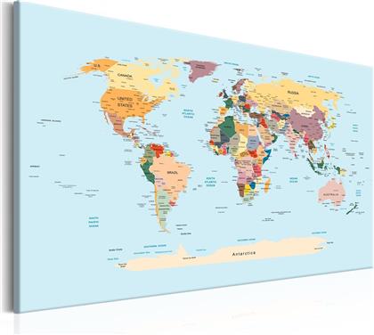 ΠΙΝΑΚΑΣ - WORLD MAP: TRAVEL WITH ME 60X40 POLIHOME από το POLIHOME