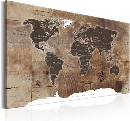 ΠΙΝΑΚΑΣ - WORLD MAP: WOODEN MOSAIC 90X60 POLIHOME