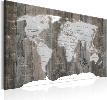 ΠΙΝΑΚΑΣ - WORLD MAP: WOODEN WORLD 60X40 POLIHOME από το POLIHOME
