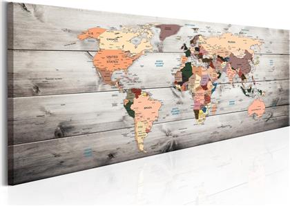 ΠΙΝΑΚΑΣ - WORLD MAPS: WOODEN TRAVELS 150X50 POLIHOME