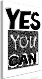 ΠΙΝΑΚΑΣ - YES YOU CAN (1 PART) VERTICAL - 60X90 POLIHOME