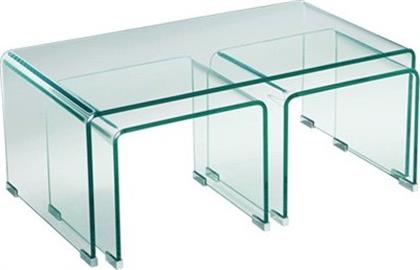 ΤΡΑΠΕΖΑΚΙΑ ΣΑΛΟΝΙΟΥ GLASSER CLEAR TRIO POLIHOME από το POLIHOME