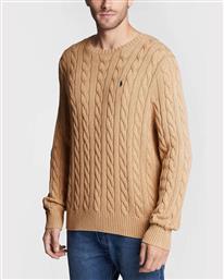 ΑΝΔΡΙΚΗ ΜΠΛΟΥΖΑ ΠΟΥΛΟΒΕΡ - LS DRIVER CN-LONG SLEEVE 710775885014 200 BROWN POLO RALPH LAUREN