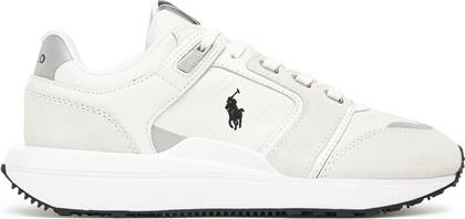 ΑΘΛΗΤΙΚΑ TRAIN 89 V2 SUEDE-PANELED SNEAKER 809973974001 ΛΕΥΚΟ POLO RALPH LAUREN