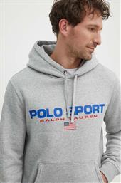 ΜΠΛΟΥΖΑ ΧΡΩΜΑ: ΓΚΡΙ, ΜΕ ΚΟΥΚΟΥΛΑ POLO RALPH LAUREN