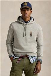 ΜΠΛΟΥΖΑ ΧΡΩΜΑ: ΓΚΡΙ, ΜΕ ΚΟΥΚΟΥΛΑ, 710980307 POLO RALPH LAUREN