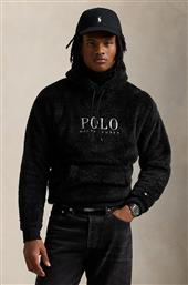 ΜΠΛΟΥΖΑ ΧΡΩΜΑ: ΜΑΥΡΟ, ΜΕ ΚΟΥΚΟΥΛΑ, 710962011 POLO RALPH LAUREN