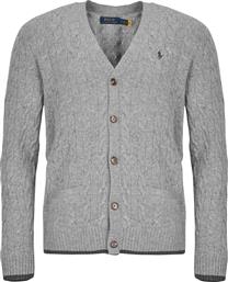 ΜΠΟΥΦΑΝ / ΖΑΚΕΤΕΣ GILET EN MAILLE TORSADEE LAINE CACHEMIRE POLO RALPH LAUREN