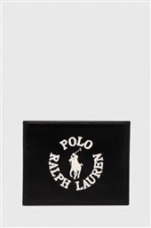 ΔΕΡΜΑΤΙΝΗ ΘΗΚΗ ΓΙΑ ΚΑΡΤΕΣ ΧΡΩΜΑ: ΜΑΥΡΟ POLO RALPH LAUREN