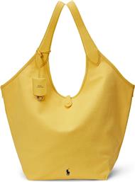 ΔΕΡΜΑΤΙΝΗ ΤΣΑΝΤΑ ΧΡΩΜΑ: ΚΙΤΡΙΝΟ, 428P07166 POLO RALPH LAUREN