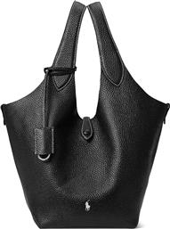 ΔΕΡΜΑΤΙΝΗ ΤΣΑΝΤΑ TOTE ΧΡΩΜΑ: ΡΟΖ, 428938031 POLO RALPH LAUREN