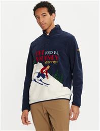 FLEECE 710952219001 ΣΚΟΥΡΟ ΜΠΛΕ REGULAR FIT POLO RALPH LAUREN