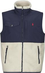 FLEECE POLAIRE SHERPA ZIPPEE SANS MANCHE POLO RALPH LAUREN από το SPARTOO