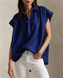 ΓΥΝΑΙΚΕΙΑ ΜΠΛΟΥΖΑ ΠΟΥΚΑΜΙΣΟ - SS LRA ST SHORT SLEEVE 211935131004 400 POLO RALPH LAUREN