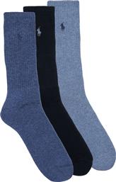 HIGH SOCKS CREW W/PP CREW 3 PACK POLO RALPH LAUREN