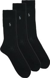 HIGH SOCKS EGYPT RIB CREW 3 PACK POLO RALPH LAUREN