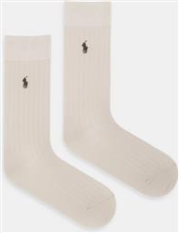 ΚΑΛΤΣΕΣ 2-PACK ΧΡΩΜΑ: ΜΠΕΖ, 449P05399 POLO RALPH LAUREN
