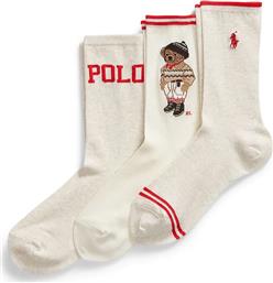 ΚΑΛΤΣΕΣ 3-PACK ΧΡΩΜΑ: ΜΠΕΖ, 455982964 POLO RALPH LAUREN