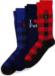 ΚΑΛΤΣΕΣ 3-PACK ΧΡΩΜΑ: ΓΚΡΙ, 449958863 POLO RALPH LAUREN