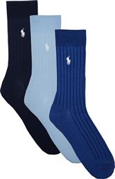 ΚΑΛΤΣΕΣ EGYPTIAN -CREW SOCK-3 PACK POLO RALPH LAUREN