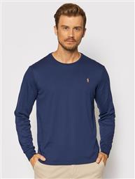 LONGSLEEVE 710760121 ΣΚΟΥΡΟ ΜΠΛΕ SLIM FIT POLO RALPH LAUREN