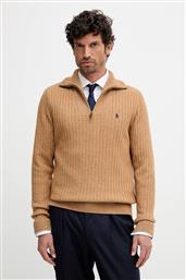 ΜΑΛΛΙΝΗ ΜΠΛΟΥΖΑ ΧΡΩΜΑ: ΚΑΦΕ, 710974167 POLO RALPH LAUREN