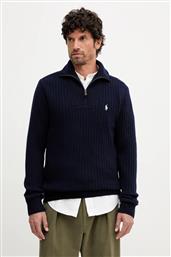 ΜΑΛΛΙΝΗ ΜΠΛΟΥΖΑ ΧΡΩΜΑ: ΝΑΥΤΙΚΟ ΜΠΛΕ, 710974167 POLO RALPH LAUREN