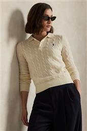 ΜΑΛΛΙΝΟ ΠΟΥΛΟΒΕΡ ΧΡΩΜΑ: ΑΣΠΡΟ, 211972132 POLO RALPH LAUREN