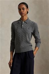 ΜΑΛΛΙΝΟ ΠΟΥΛΟΒΕΡ ΧΡΩΜΑ: ΓΚΡΙ, 211972132 POLO RALPH LAUREN