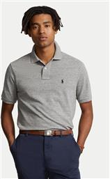 POLO 710666998006 ΓΚΡΙ CUSTOM SLIM FIT POLO RALPH LAUREN