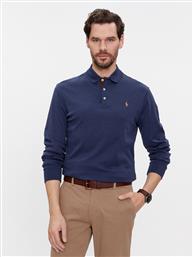 POLO 710671785010 ΣΚΟΥΡΟ ΜΠΛΕ CUSTOM SLIM FIT POLO RALPH LAUREN