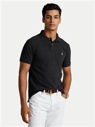 POLO 710680784011 ΜΑΥΡΟ CUSTOM SLIM FIT POLO RALPH LAUREN