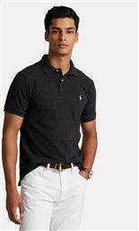 POLO 710680784011 ΜΑΥΡΟ CUSTOM SLIM FIT POLO RALPH LAUREN