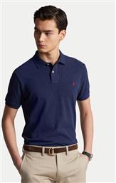 POLO 710680784292 ΣΚΟΥΡΟ ΜΠΛΕ CUSTOM SLIM FIT POLO RALPH LAUREN