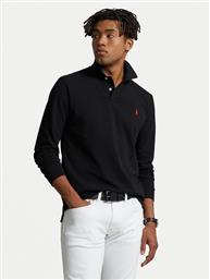 POLO 710680790045 ΜΑΥΡΟ CUSTOM SLIM FIT POLO RALPH LAUREN