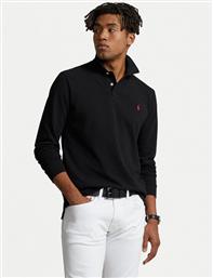 POLO 710680790045 ΜΑΥΡΟ CUSTOM SLIM FIT POLO RALPH LAUREN