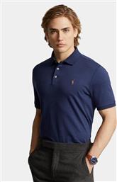 POLO 710704319033 ΣΚΟΥΡΟ ΜΠΛΕ CUSTOM SLIM FIT POLO RALPH LAUREN