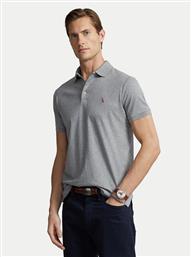 POLO 710713130007 ΓΚΡΙ CUSTOM SLIM FIT POLO RALPH LAUREN