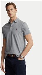 POLO 710713130007 ΓΚΡΙ CUSTOM SLIM FIT POLO RALPH LAUREN