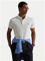 POLO 710941439002 ΛΕΥΚΟ CUSTOM SLIM FIT POLO RALPH LAUREN