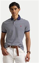 POLO 710956682001 ΣΚΟΥΡΟ ΜΠΛΕ CUSTOM SLIM FIT POLO RALPH LAUREN