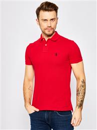 POLO CORE REPLEN 710548797 ΚΟΚΚΙΝΟ SLIM FIT POLO RALPH LAUREN