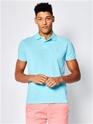 POLO CORE REPLEN 710782592 ΜΠΛΕ CUSTOM SLIM FIT POLO RALPH LAUREN