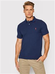 POLO CORE REPLEN 710782592 ΣΚΟΥΡΟ ΜΠΛΕ CUSTOM SLIM FIT POLO RALPH LAUREN