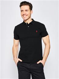 POLO CORE REPLEN 710795080 ΜΑΥΡΟ SLIM FIT POLO RALPH LAUREN