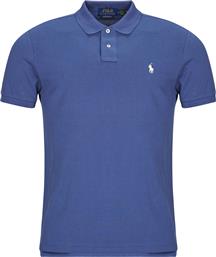 ΠΟΛΟ ΜΕ ΚΟΝΤΑ ΜΑΝΙΚΙΑ POLO AJUSTE DROIT EN COTON BASIC MESH POLO RALPH LAUREN