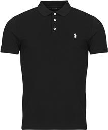 ΠΟΛΟ ΜΕ ΚΟΝΤΑ ΜΑΝΙΚΙΑ POLO AJUSTE SLIM FIT EN COTON STRETCH MESH POLO RALPH LAUREN