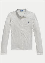 ΠΟΥΚΑΜΙΣΟ 211941176001 ΓΚΡΙ SLIM FIT POLO RALPH LAUREN