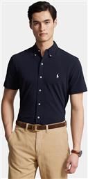 ΠΟΥΚΑΜΙΣΟ 710798291001 ΣΚΟΥΡΟ ΜΠΛΕ SLIM FIT POLO RALPH LAUREN